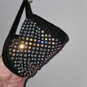 super shiny A/B CRYSTAL rhinestone Mask